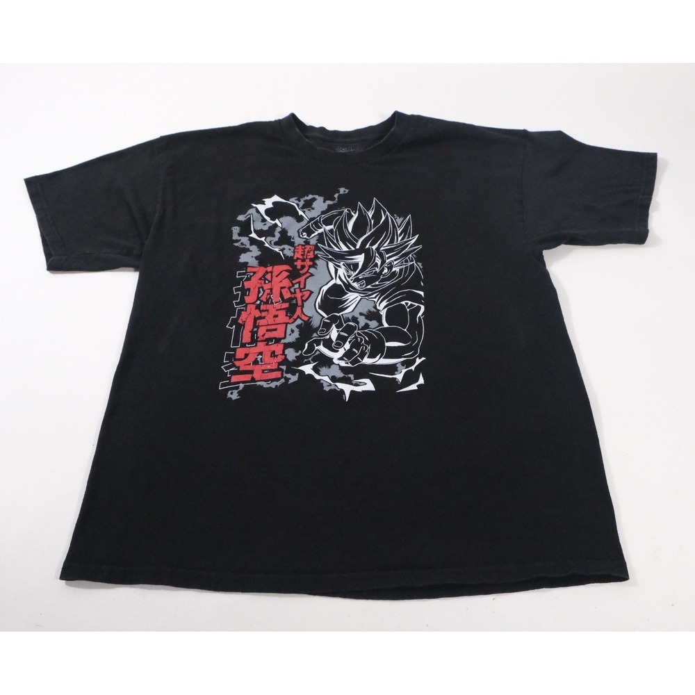 Dragon Ball Z T Shirt Mens XL Black Goku Graphic Tee Short Sleeve Anime Cotton